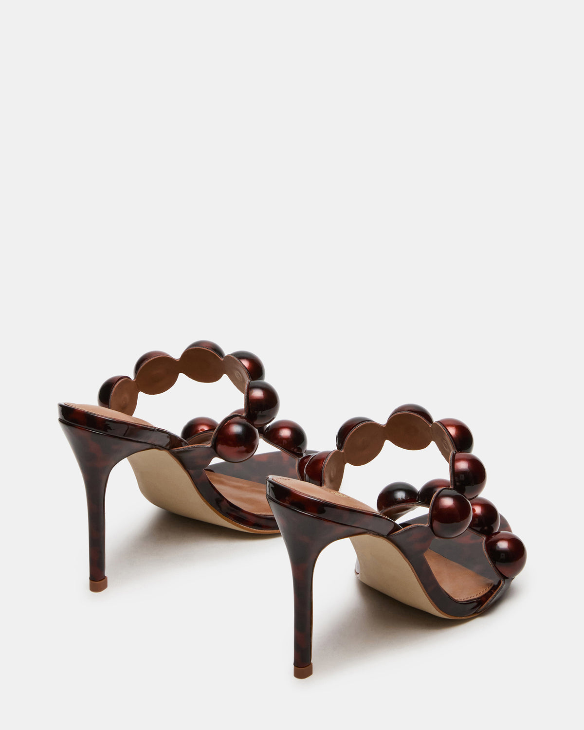 SATURN Beads Tortoise Stiletto Mule Women's Heel | Steve Madden Latest