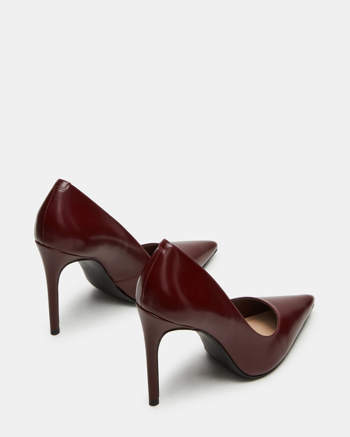 NOIR Wine Leather Pointed-Toe Stiletto Pump Women's Heels | Steve Madden Popular