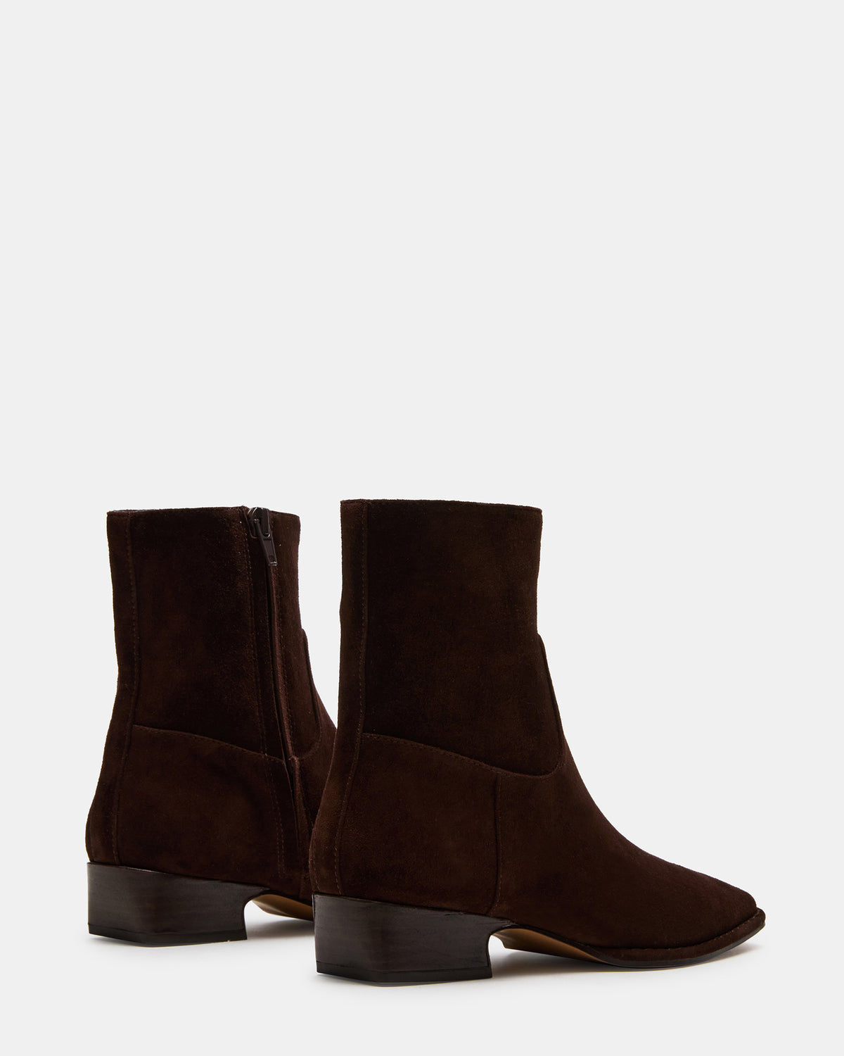 DEFINE Brown Suede Square-Toe Women's Ankle Boot | Steve Madden Sale