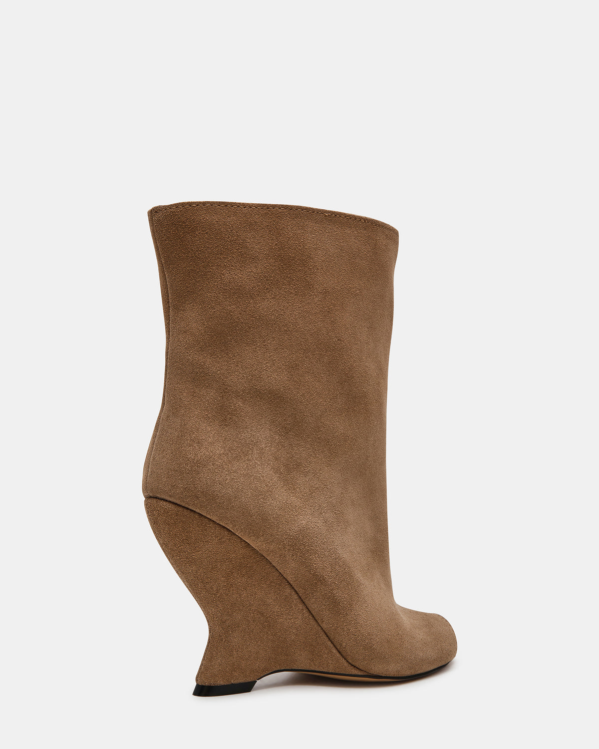 RYLIX Taupe Suede Wedge Peep-Toe Women's Ankle Boot | Steve Madden Top Pick