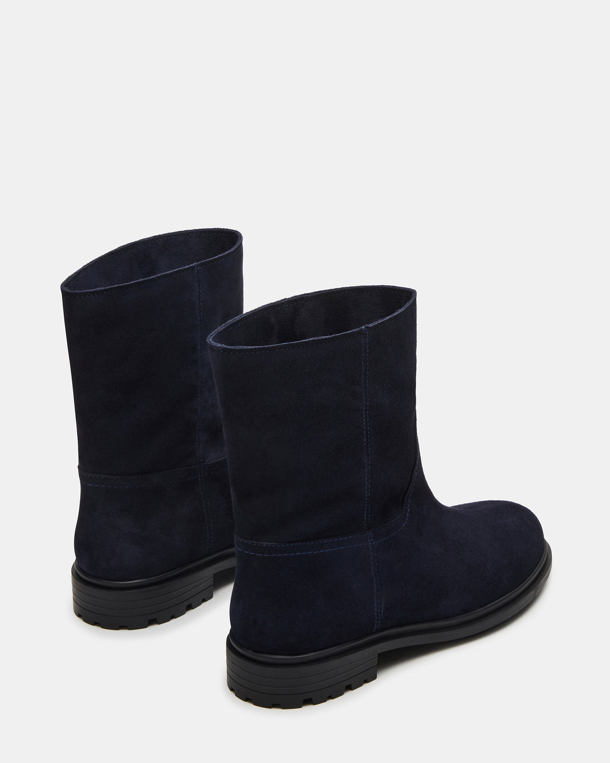 BATES Navy Suede Women's Boot | Steve Madden Classic