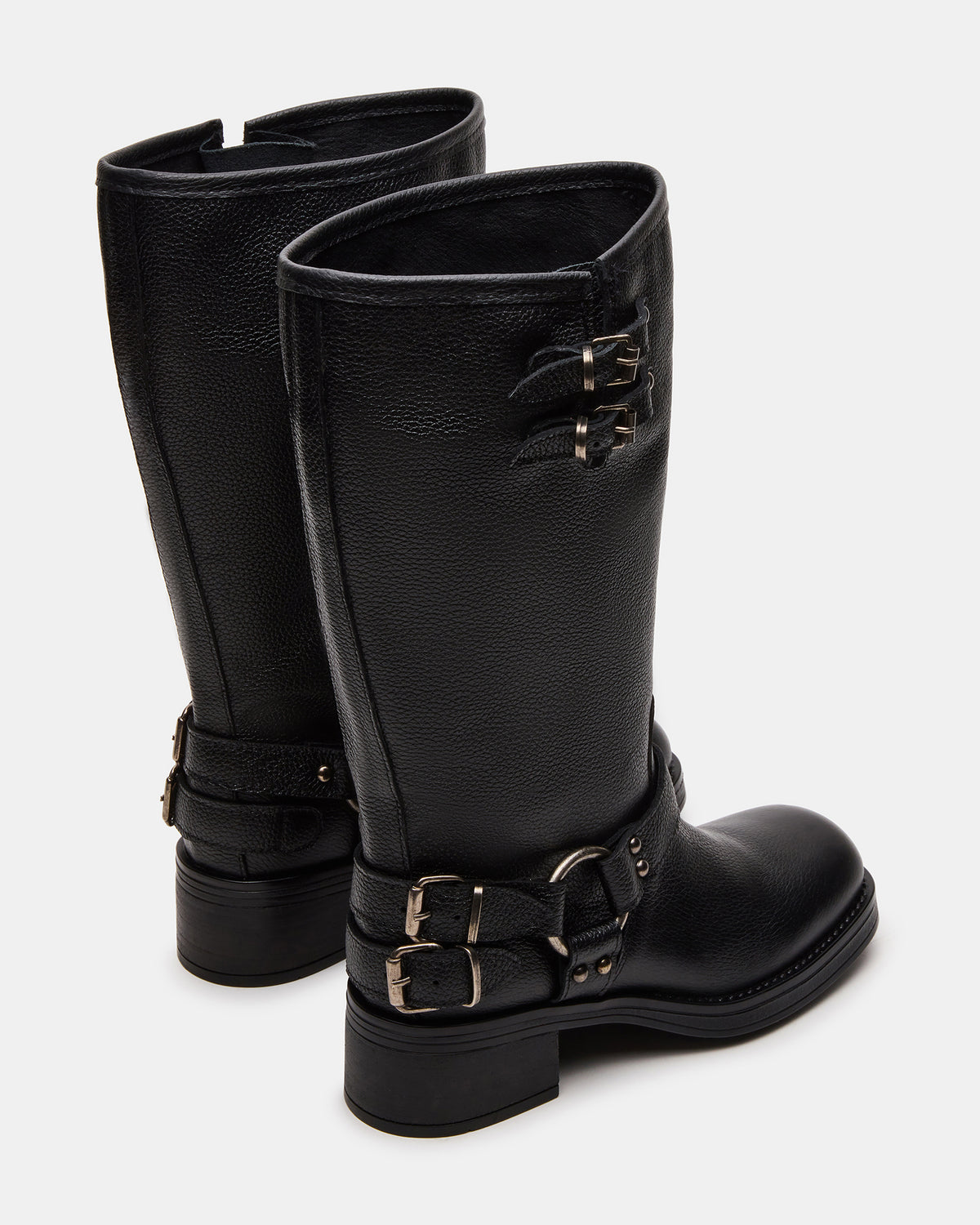ASTOR Black Leather Wide Calf Knee-High Women's Boot | Steve Madden Customer Favorite