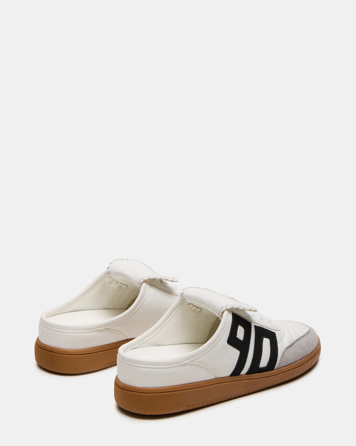 NOSTALGIC White Multi Women's Low-Top Slip-On Mule Sneaker | Steve Madden Sale