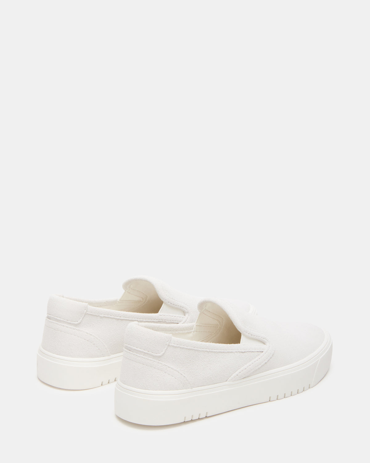 MURPHY White Suede Women's Low-Top Sneaker | Steve Madden Latest