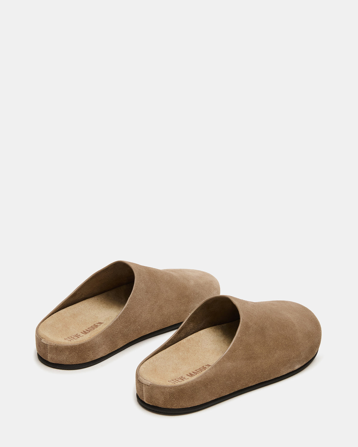 FERN Taupe Suede Mule Slip-On Round-Toe Women's Flat | Steve Madden Hot Sale