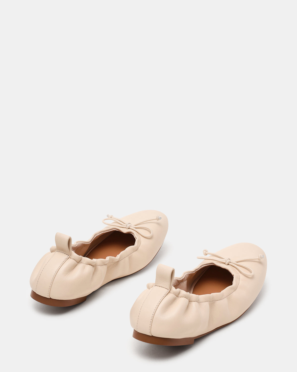LANTI Bone Leather Bow Round-Toe Women's Flat | Steve Madden Featured