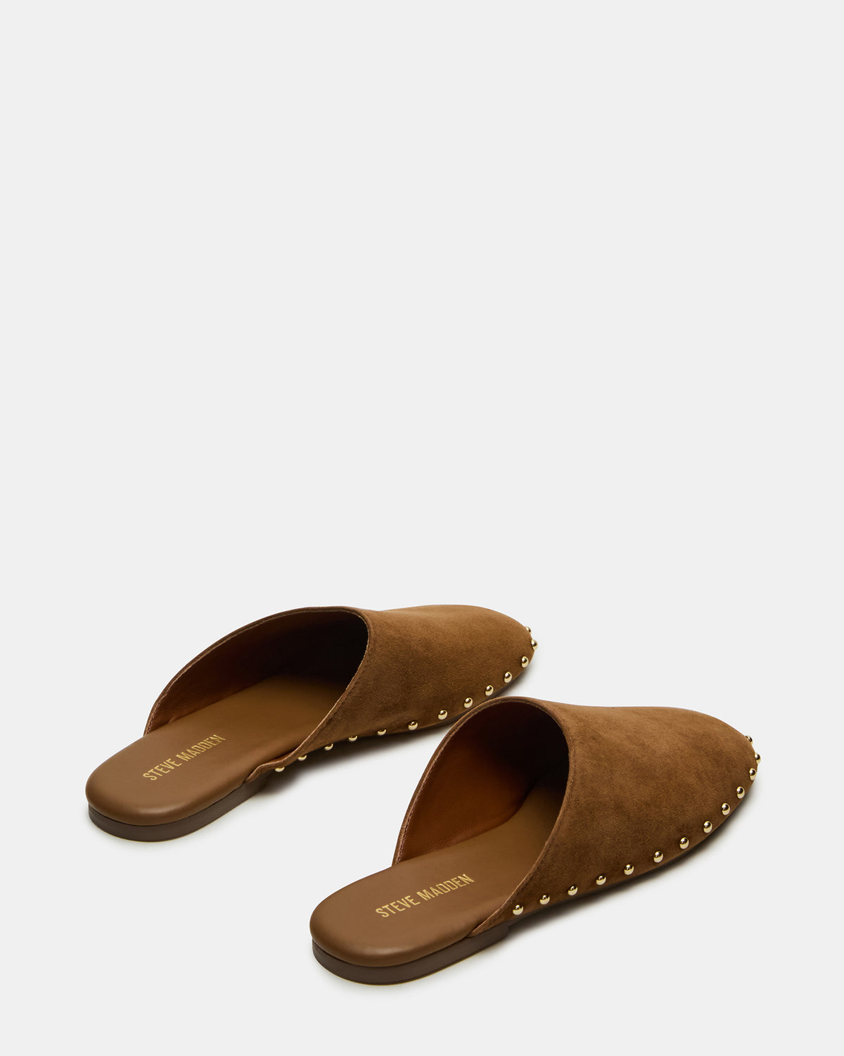 PEARSON Chestnut Suede Rounded-Toe Slip-On Women's Flat | Steve Madden Top Pick