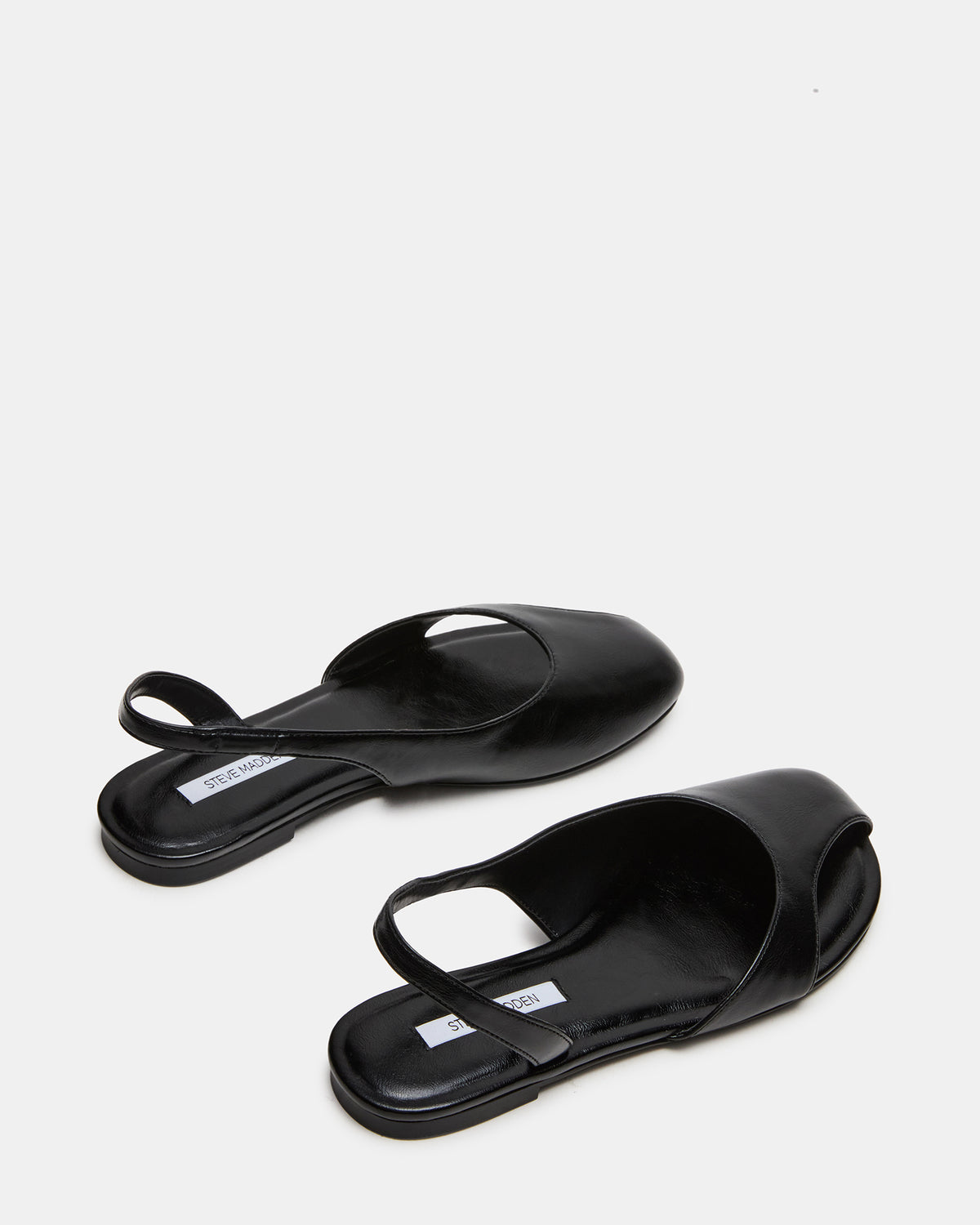 ZEST Black Slingback Cut-Out Round-Toe Women's Flat | Steve Madden Latest
