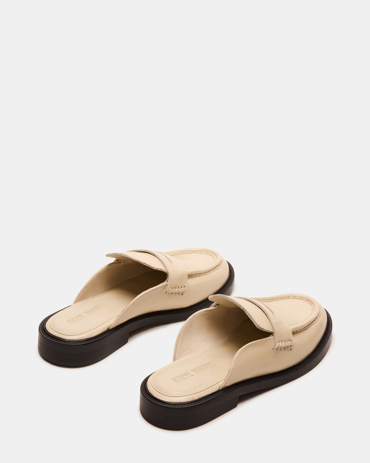 MULBERRY Bone Leather Women's Slip-On Mule Flat | Steve Madden Deals