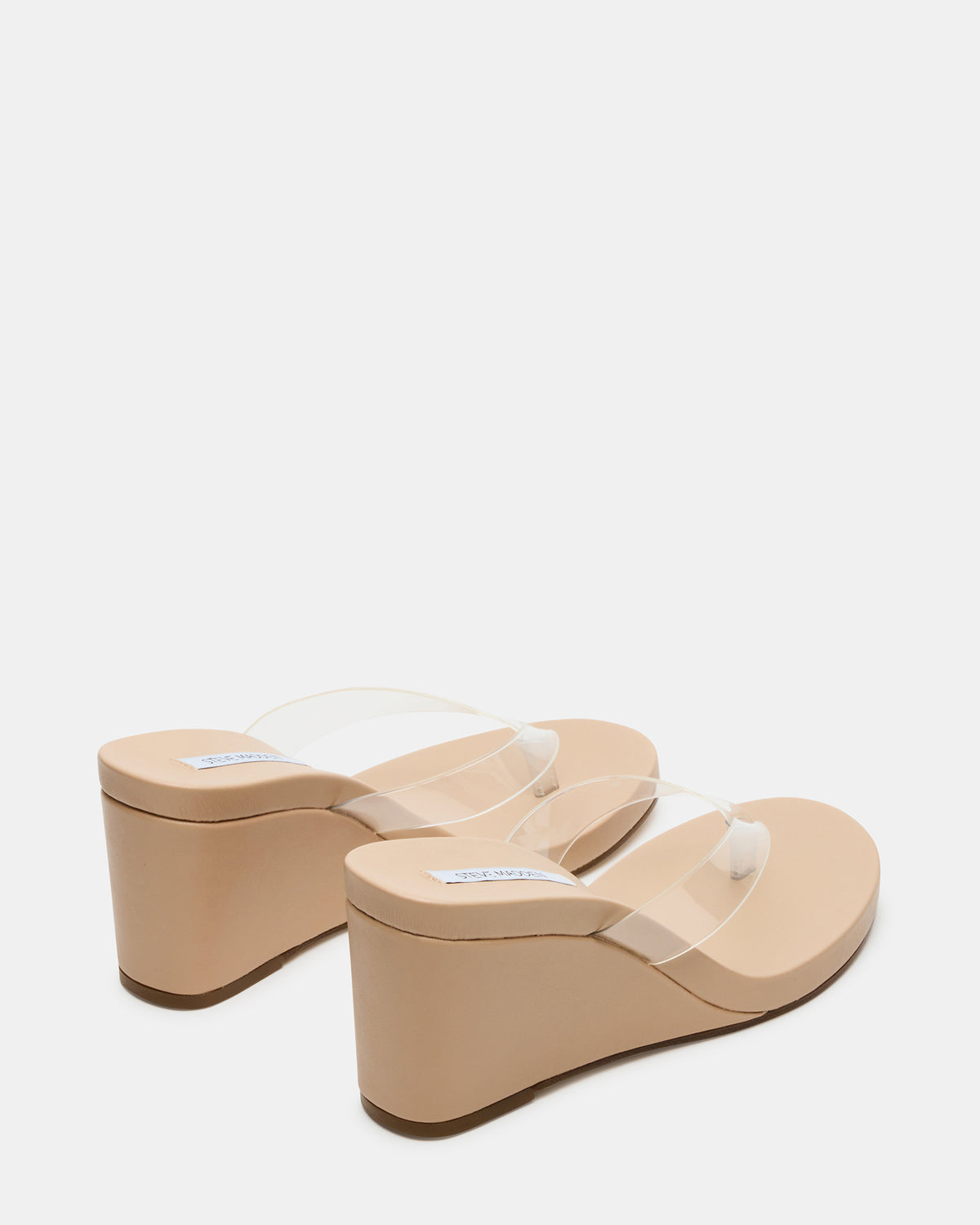PLAYING Clear Thong Wedge Women's Sandal | Steve Madden Top Pick