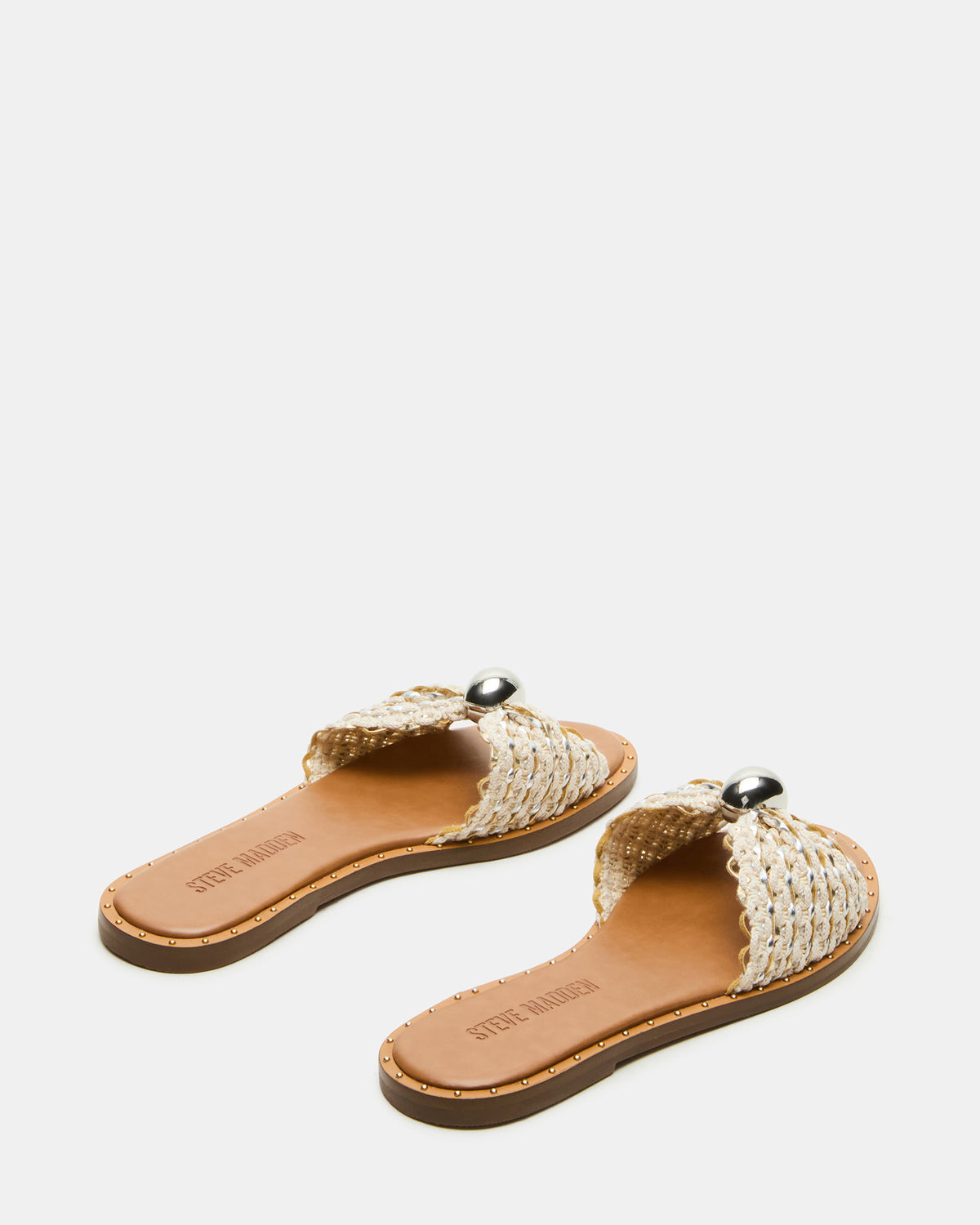 DIPSY Metallic Multi Slide Rounded Toe Women's Sandal | Steve Madden Exclusive