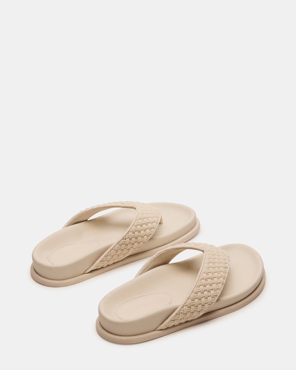 ZINNIA Bone Multi Women's Thong Footbed Sandal | Steve Madden Smart Buy