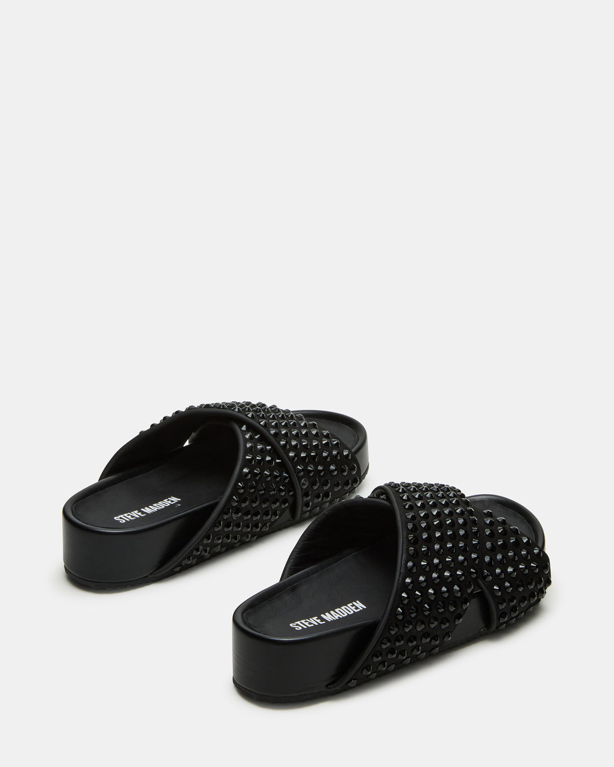 AVENDRA Black Multi Flatform Slide Women's Sandal | Steve Madden Popular