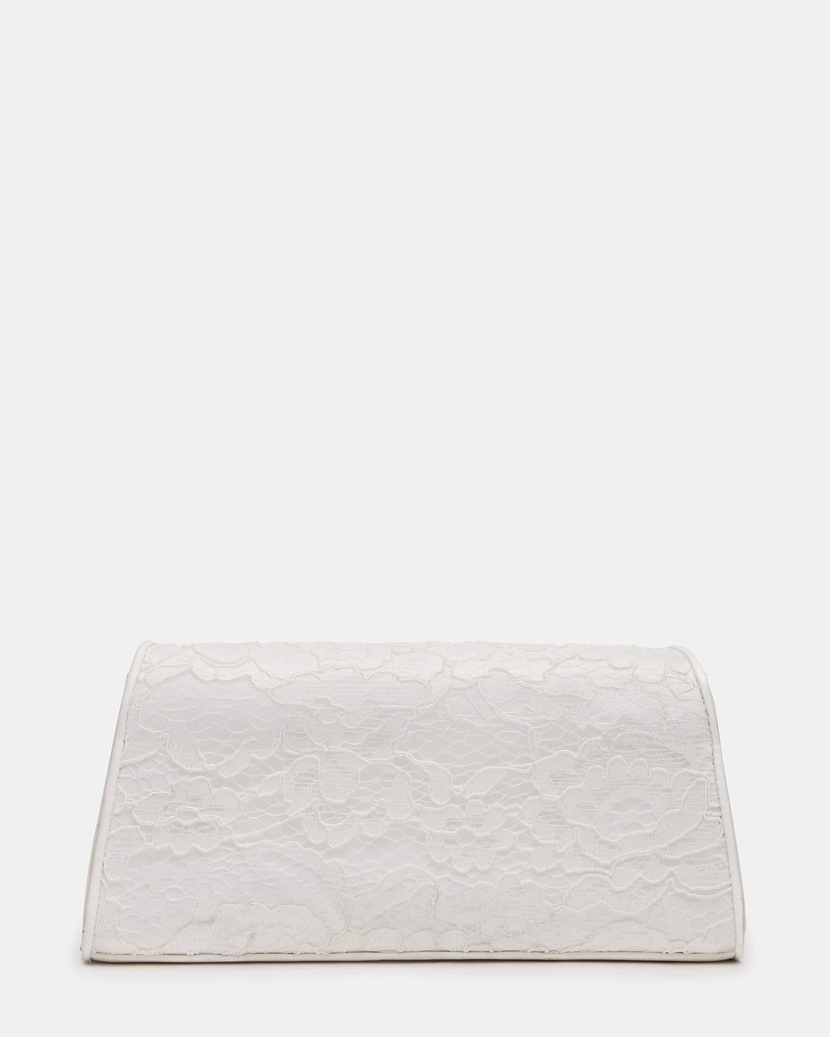 AVANT Bag White Lace French Binding Trapezoid Crossbody Clutch Handbag | Steve Madden Premium