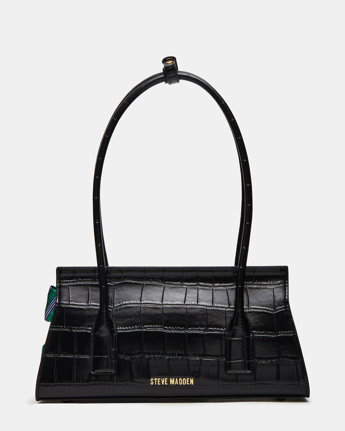 MILAN Bag Black Elongated Menswear-Inspired Shoulder Strap Handbag | Steve Madden Recommended