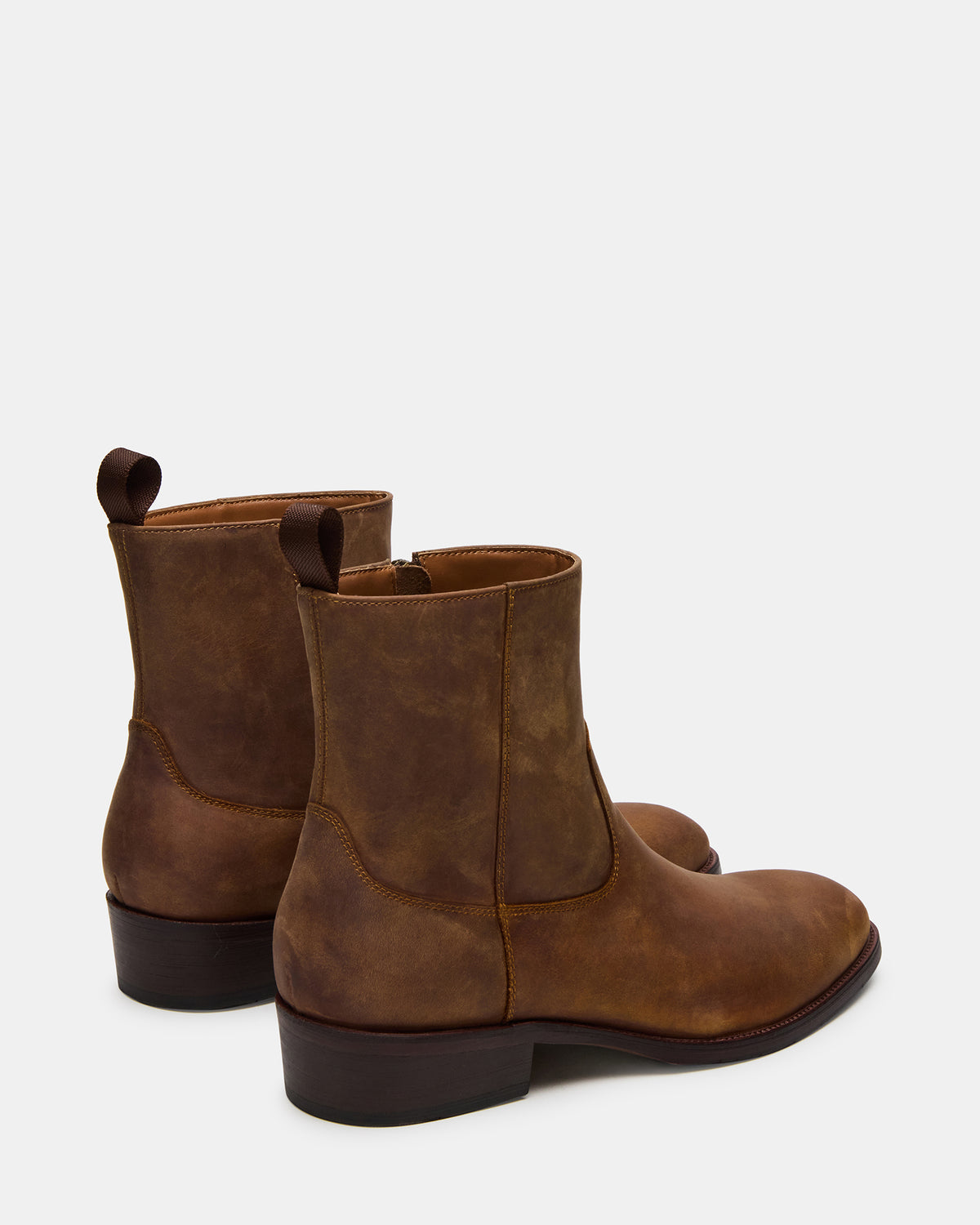 HENDRIK Tan Leather Men's Ankle Boot | Steve Madden Hot Sale