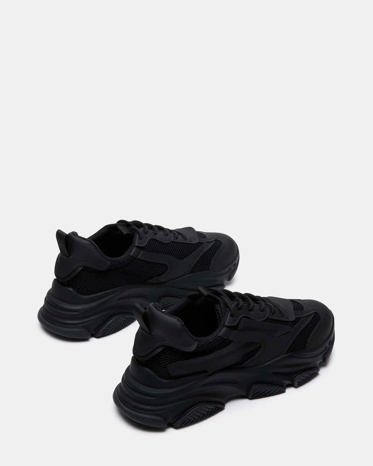 POSSESS Black Low-Top Lace-Up Men's Sneaker | Steve Madden Best Seller