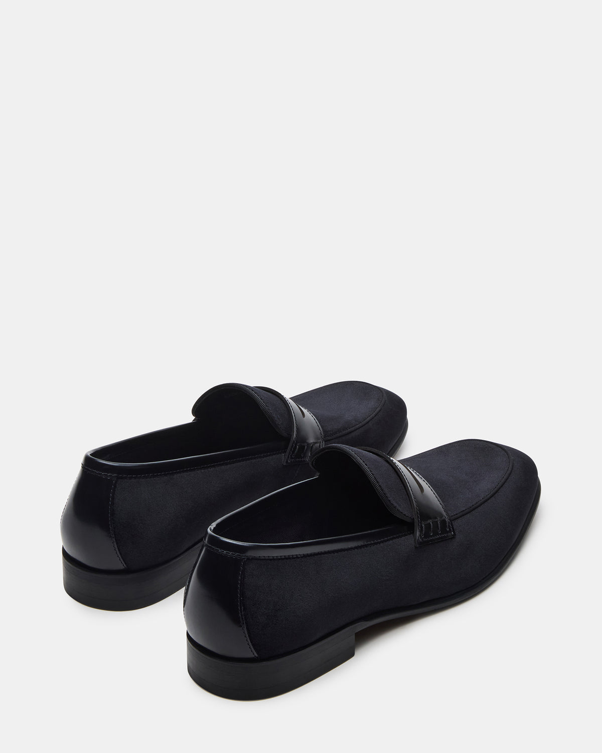 YARDLY Black Velvet Slip-On Men's Dress Loafer | Steve Madden Featured