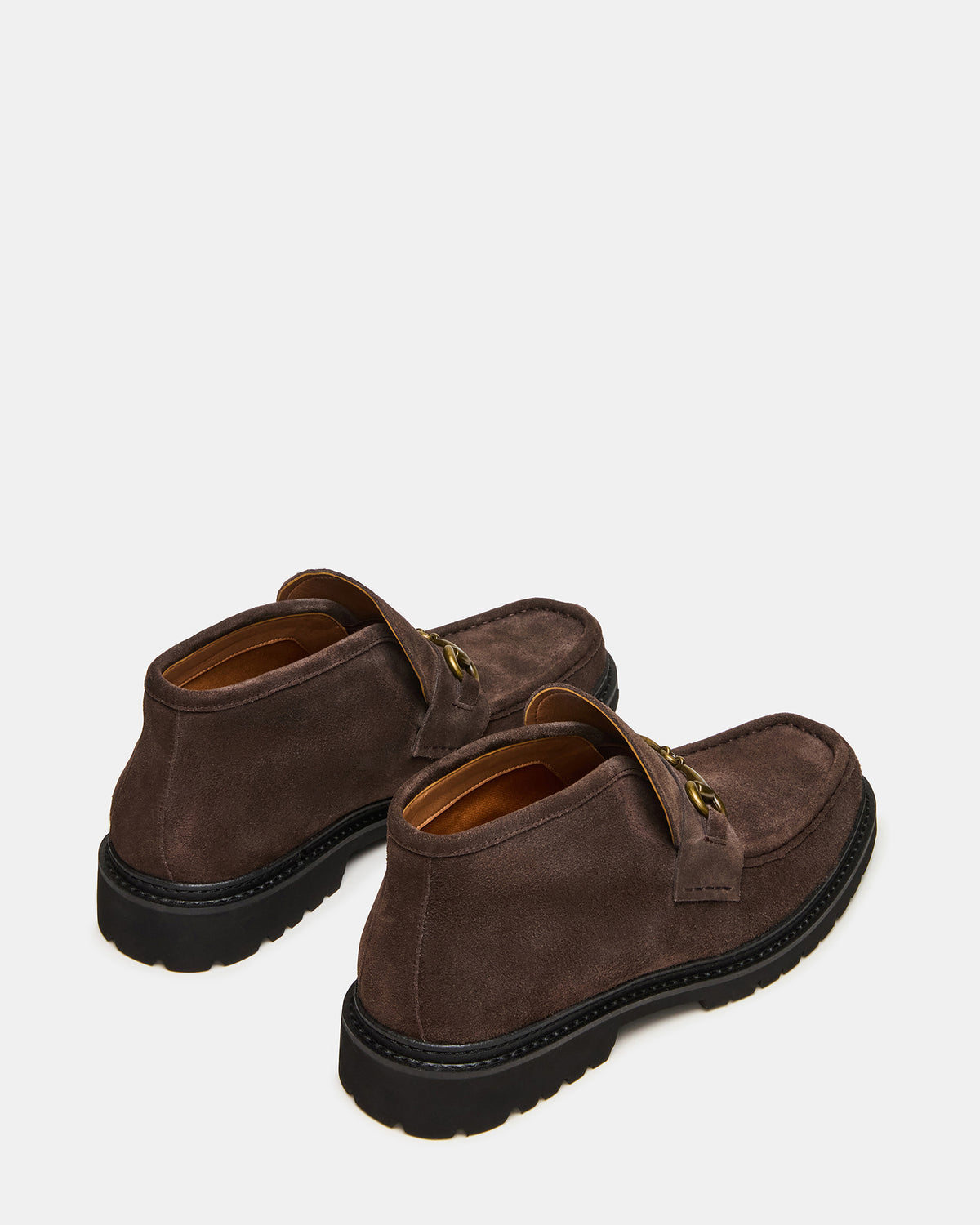 DEPUTY Chocolate Brown Suede Horsebit Moc Toe Men's Casual Ankle Boot | Steve Madden Best Price