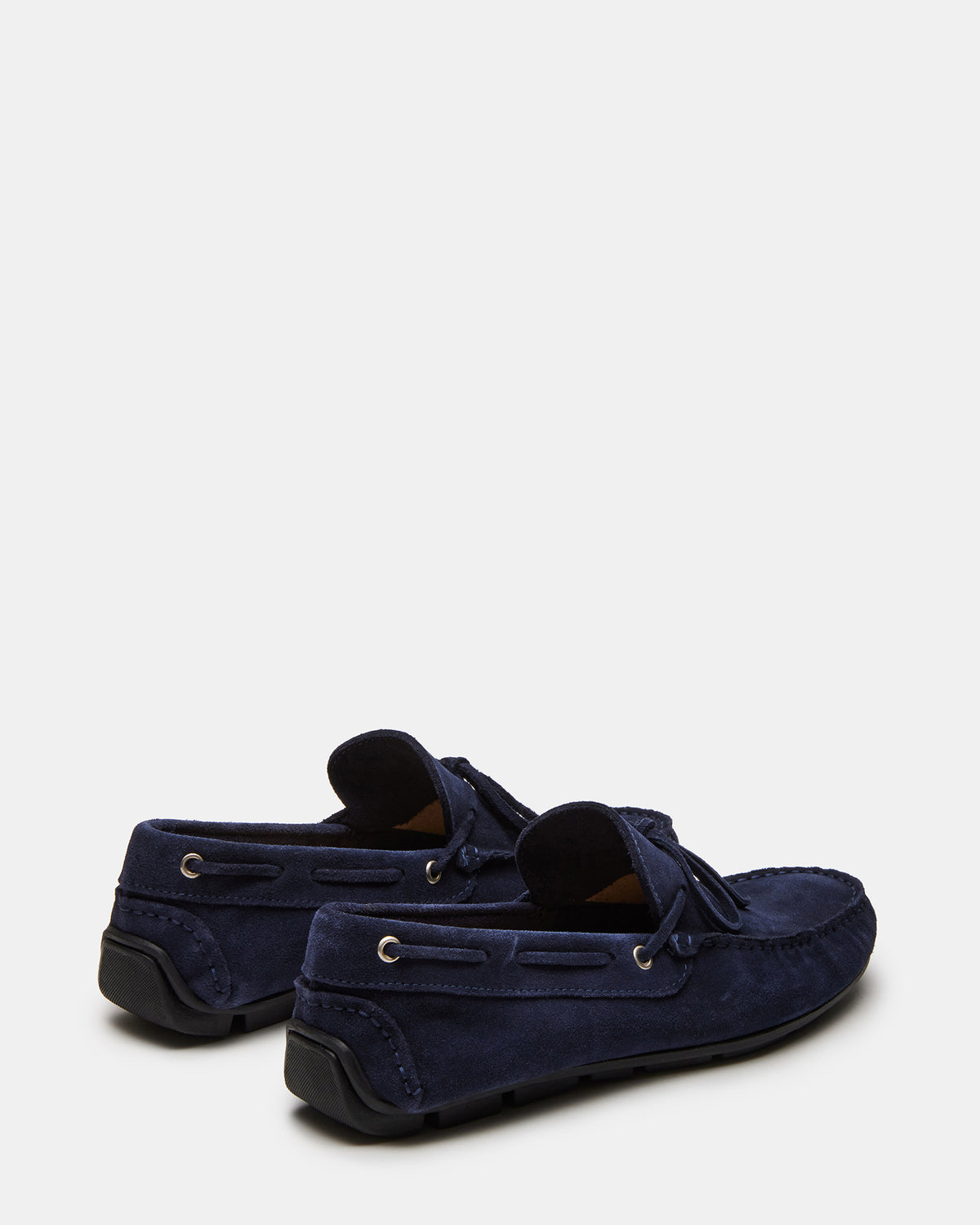 AMALFI Navy Suede Slip-On Men's Casual Loafer | Steve Madden Premium