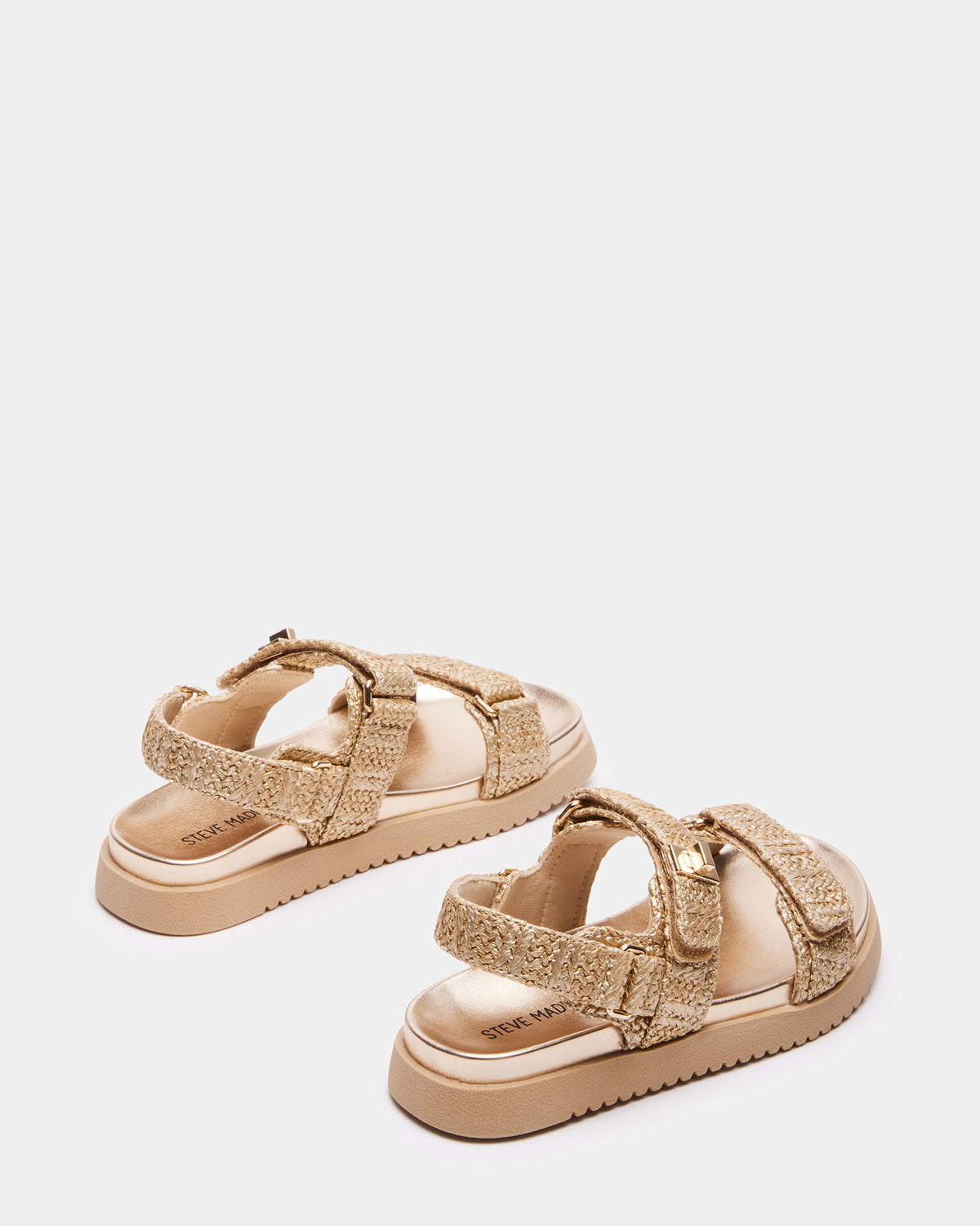Kids' MONA Gold Multi Girls' Flatform Sandal | Steve Madden Deals