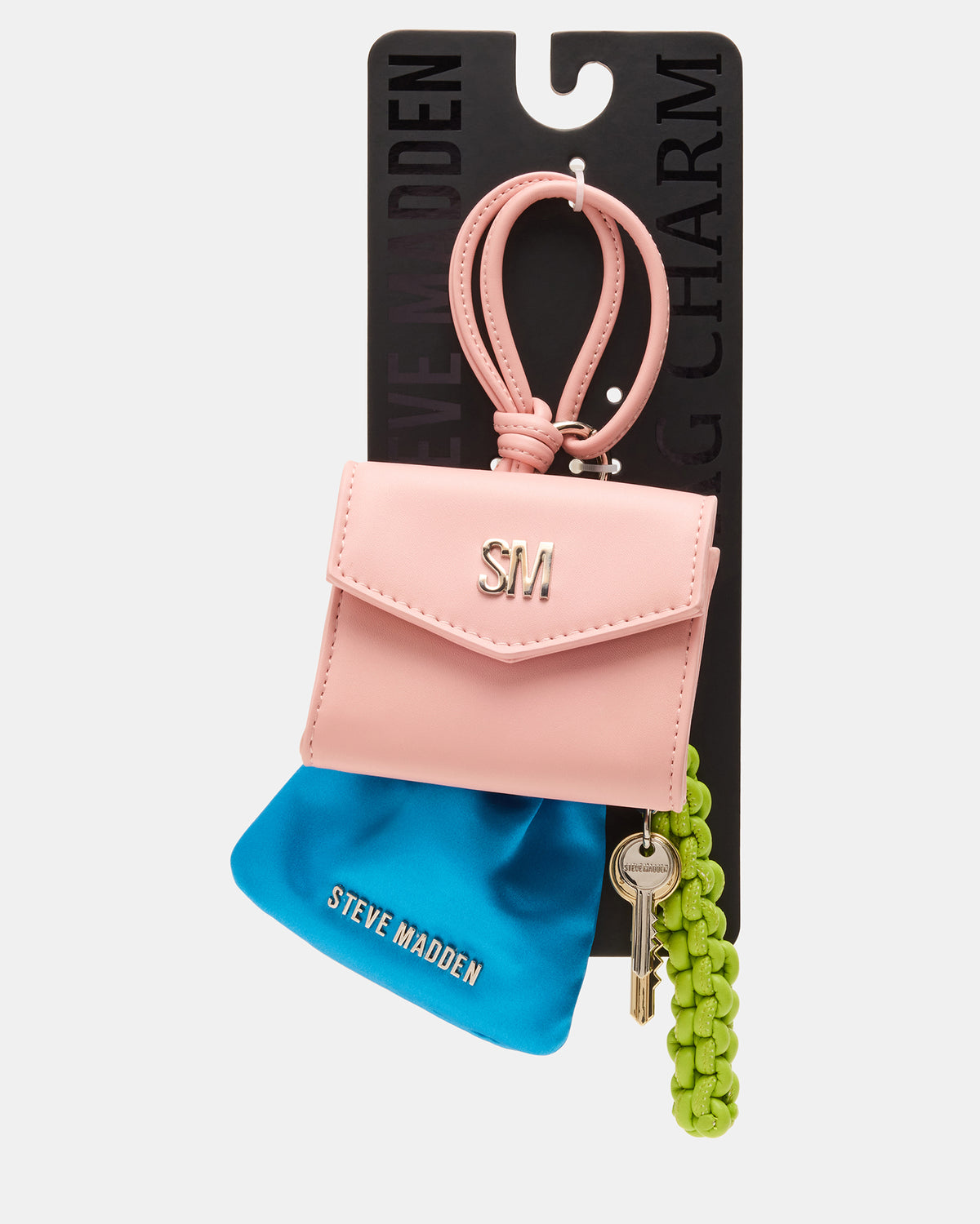 TRAVEL BAG CHARM Coral Multi Card Wallet Attachable Bag Charm | Steve Madden Best Price
