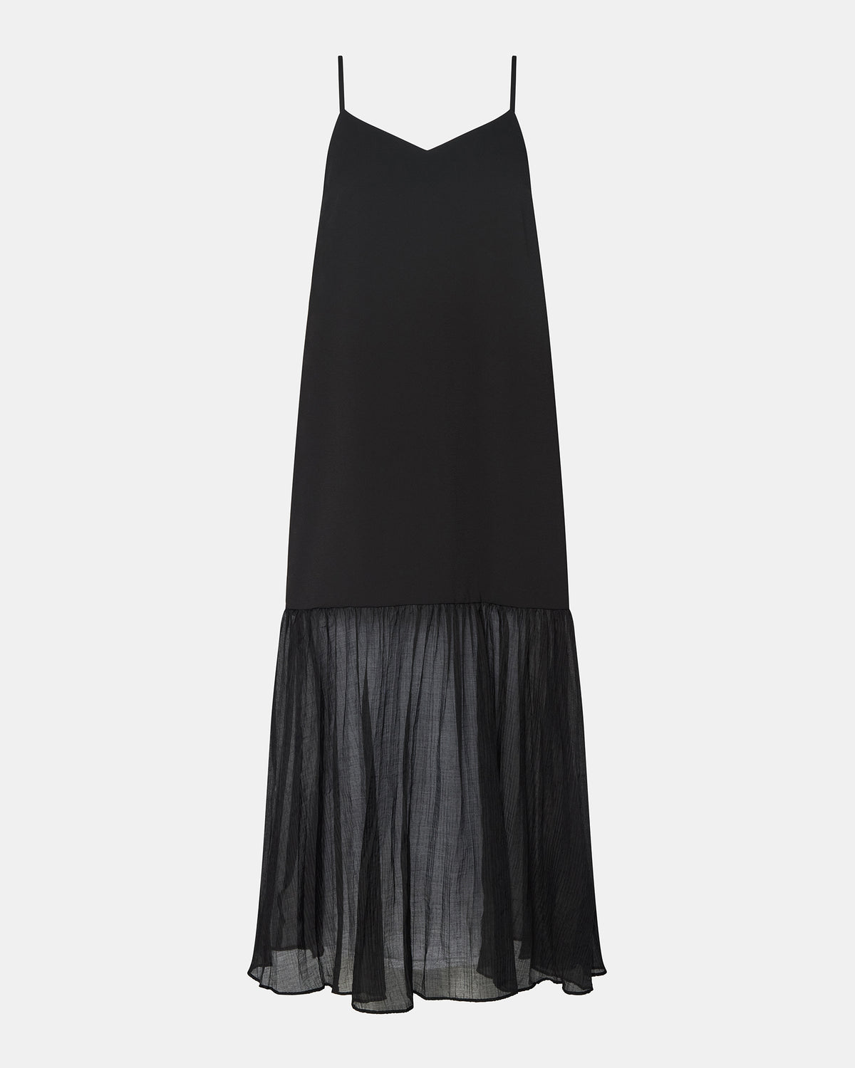 EMBER Black Flowy Sheer Maxi Women's Dress | Steve Madden Featured