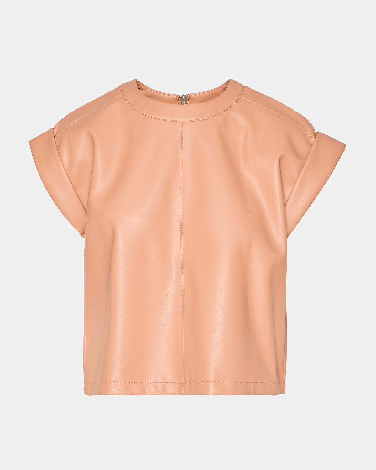 CAT Rose Women's Short-Sleeved Faux Leather Top | Steve Madden Best Price