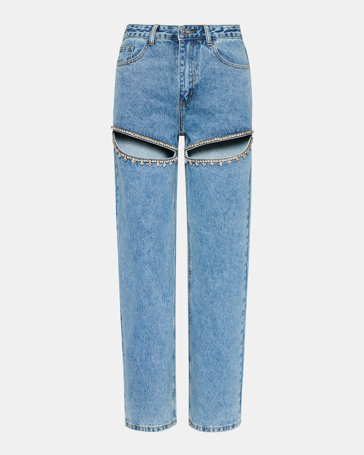 TAYLOR Jean Rhinestone Women's Cutout Jeans | Steve Madden Recommended