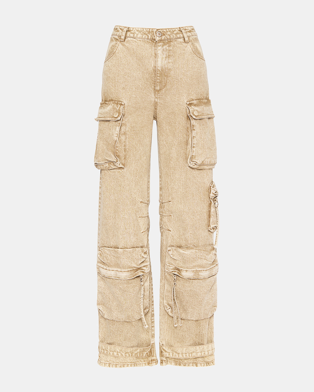 DUO Cafe Au Lait Women's Utility Cargo Pants | Steve Madden Best Price