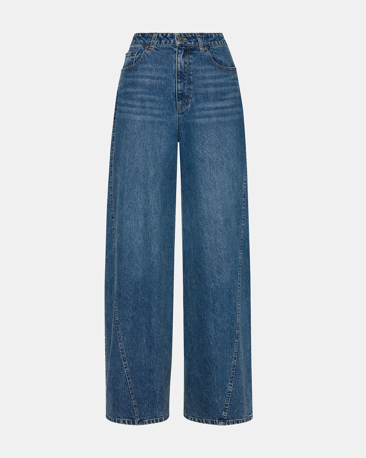 MELLIE Midnight Blue Denim Wide-Leg Women's Jeans | Steve Madden Discount