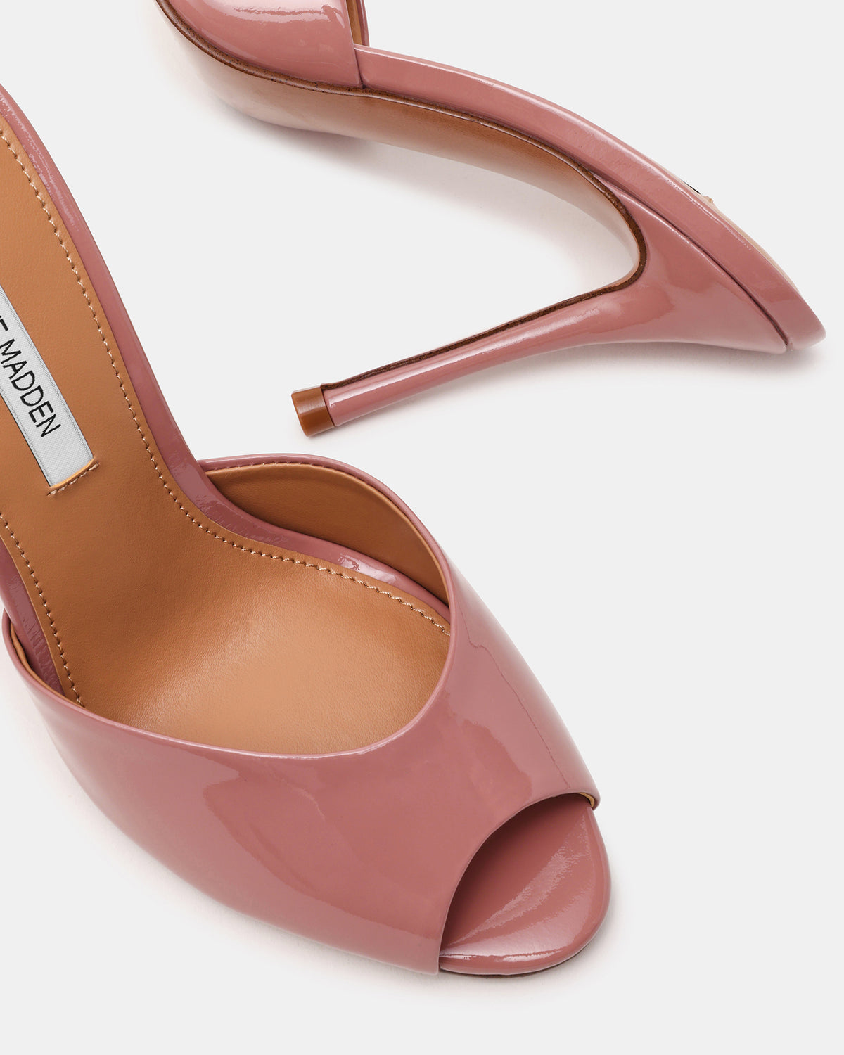 PRIYA Dark Blush Patent Mule Women's Heel | Steve Madden Special Offer