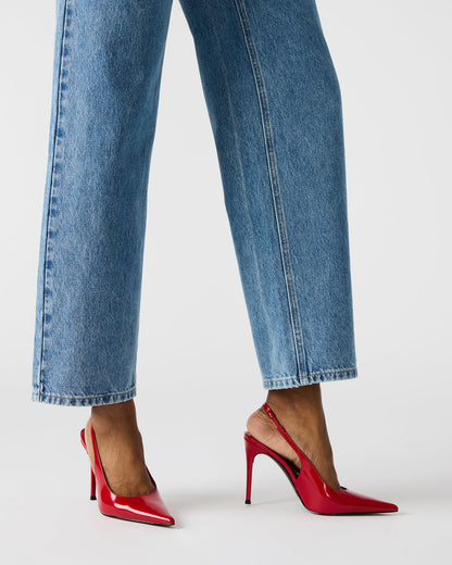 REYES Red Slingback Stiletto Pointed-Toe Pump Women's Heel | Steve Madden Latest
