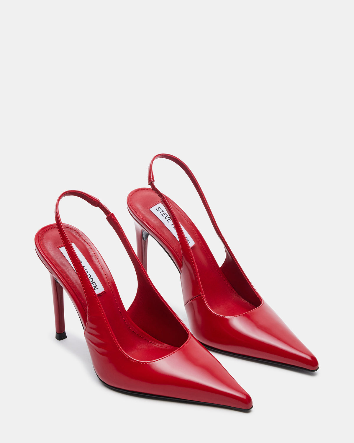 REYES Red Slingback Stiletto Pointed-Toe Pump Women's Heel | Steve Madden Latest
