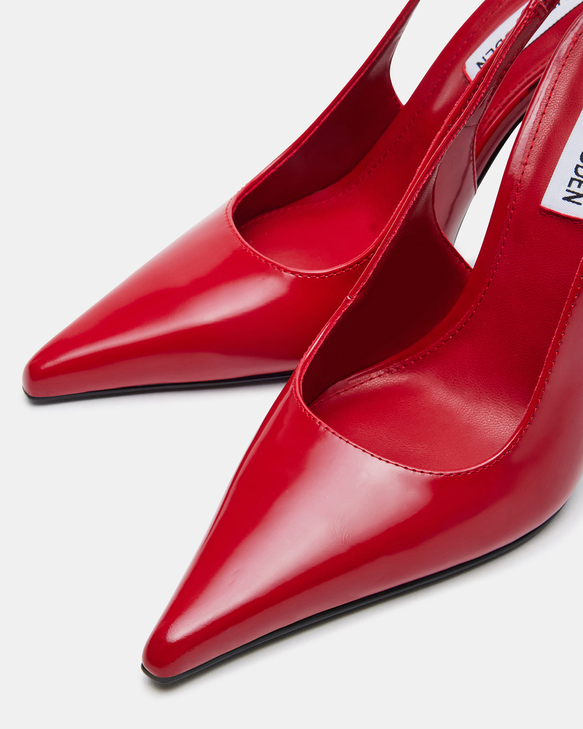 REYES Red Slingback Stiletto Pointed-Toe Pump Women's Heel | Steve Madden Latest