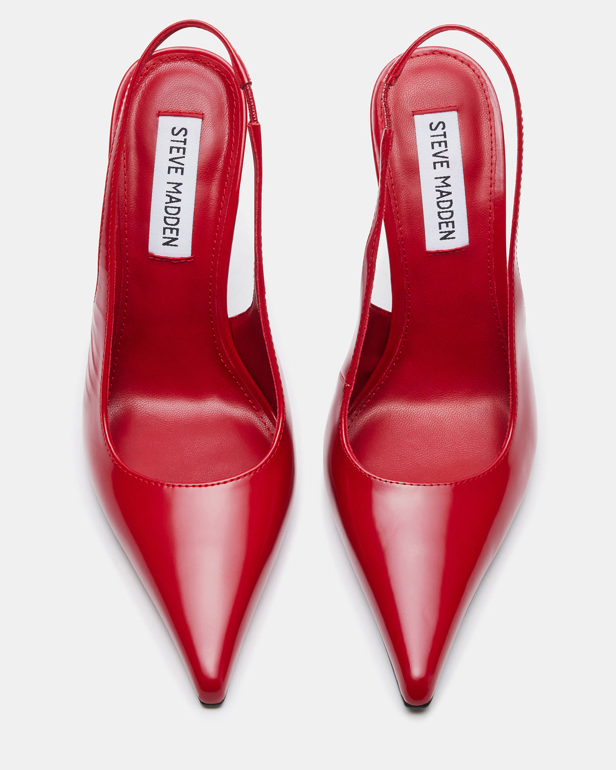 REYES Red Slingback Stiletto Pointed-Toe Pump Women's Heel | Steve Madden Latest