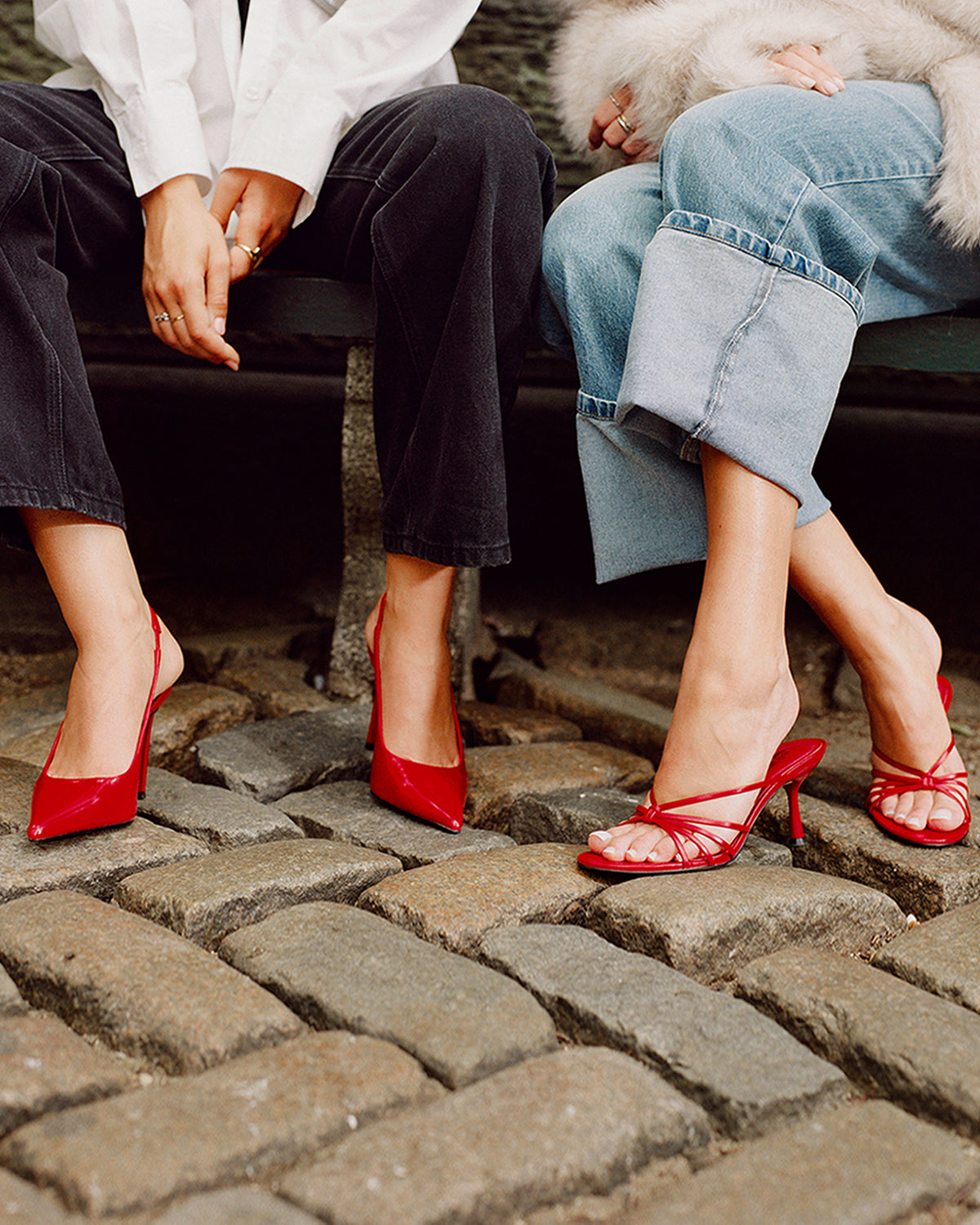 REYES Red Slingback Stiletto Pointed-Toe Pump Women's Heel | Steve Madden Latest