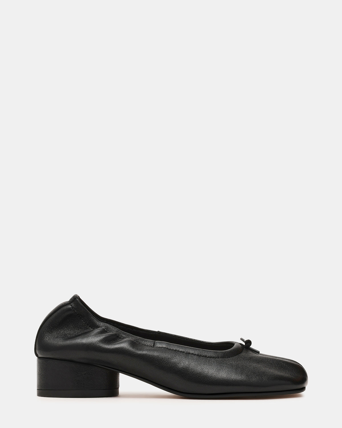 CYRA Black Leather Split Toe Tabi Women's Heel | Steve Madden Discount