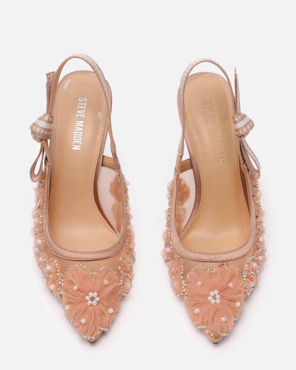 BRI Mesh Blush Slingback Pump Women's Heel | Steve Madden Sale