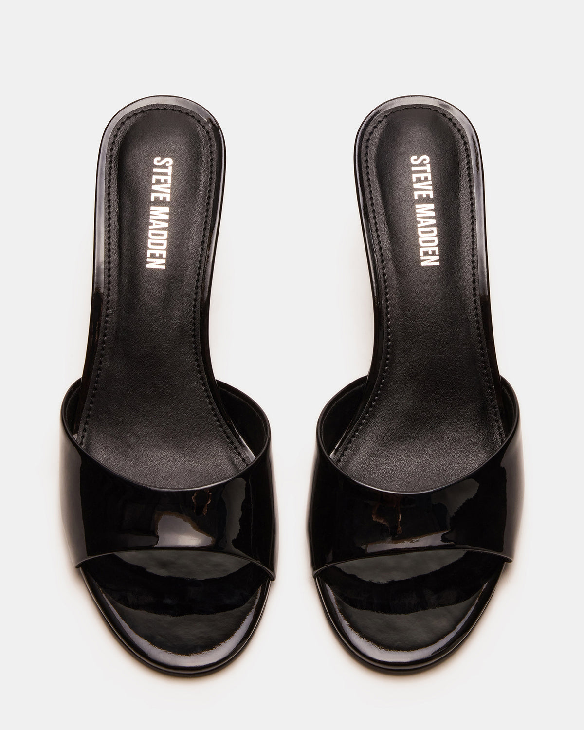 KENDRIX Black Leather Women's Mule Heel | Steve Madden Trending
