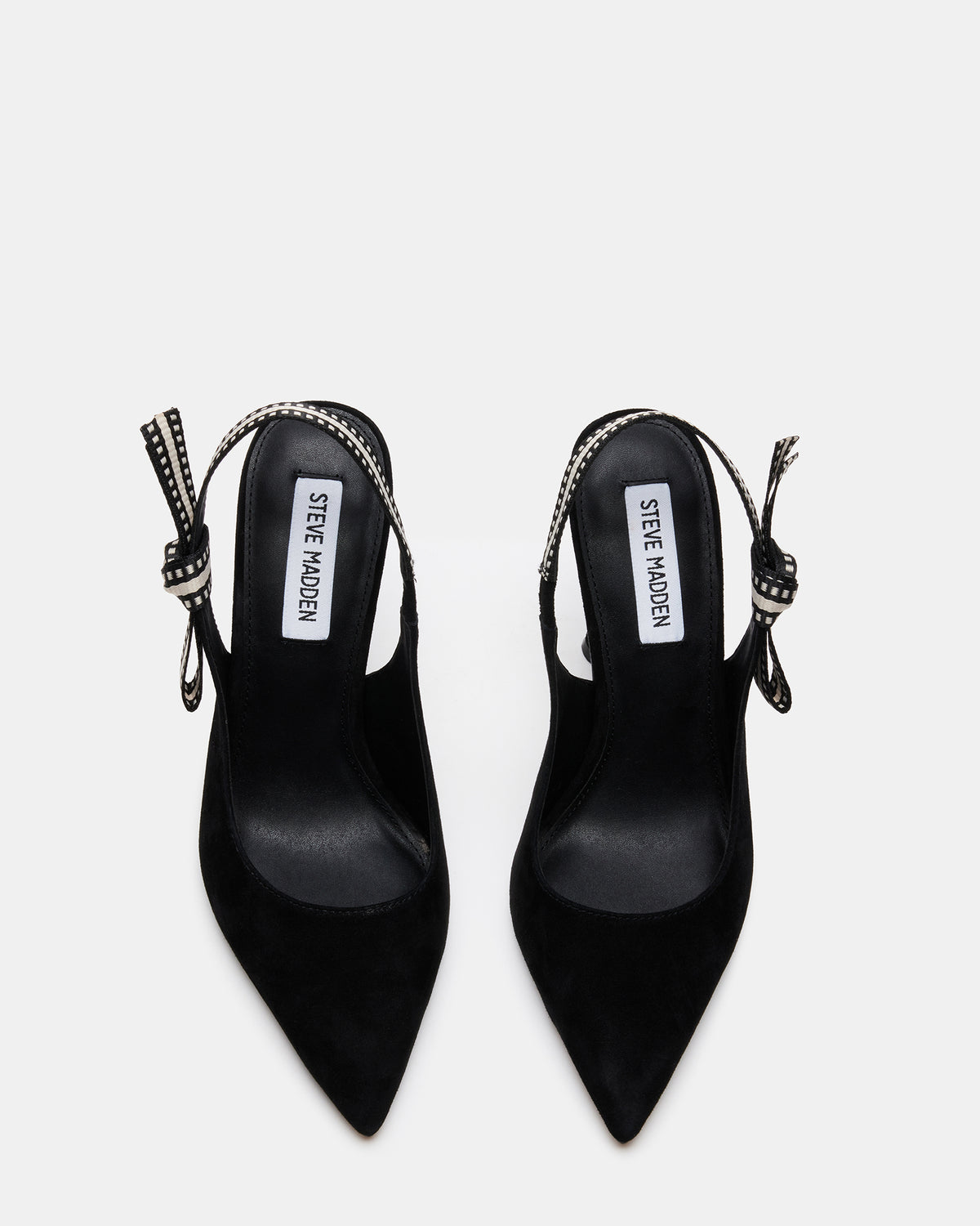 BRI Black Suede Slingback Pump Women's Heel | Steve Madden Top Pick