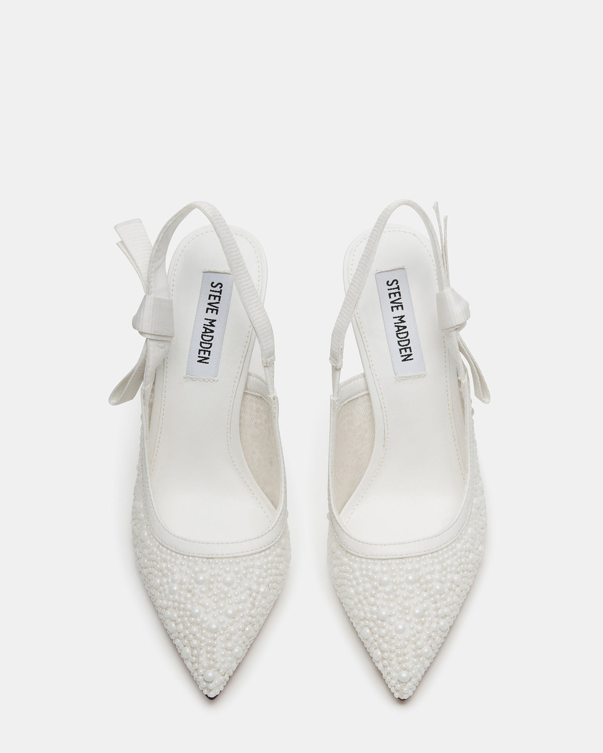 BRI White Lace Slingback Pump Women's Heel | Steve Madden Featured