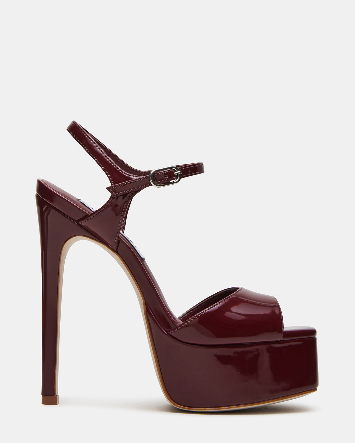 COLOGNE Wine Patent Platform Stiletto Women's Heel | Steve Madden Trending