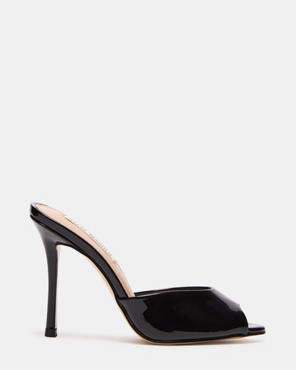 PRIYA Black Patent Women's Mule | Steve Madden Quality