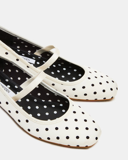 MURAL Polka Dot Mary Jane Block Heel Square-Toe Women's Heel | Steve Madden Customer Favorite