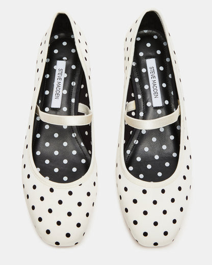 MURAL Polka Dot Mary Jane Block Heel Square-Toe Women's Heel | Steve Madden Customer Favorite
