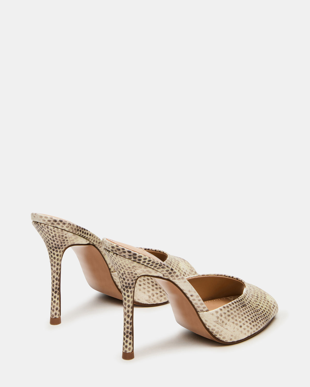 PRIYA Natural Snake Mule Women's Heel | Steve Madden Customer Favorite