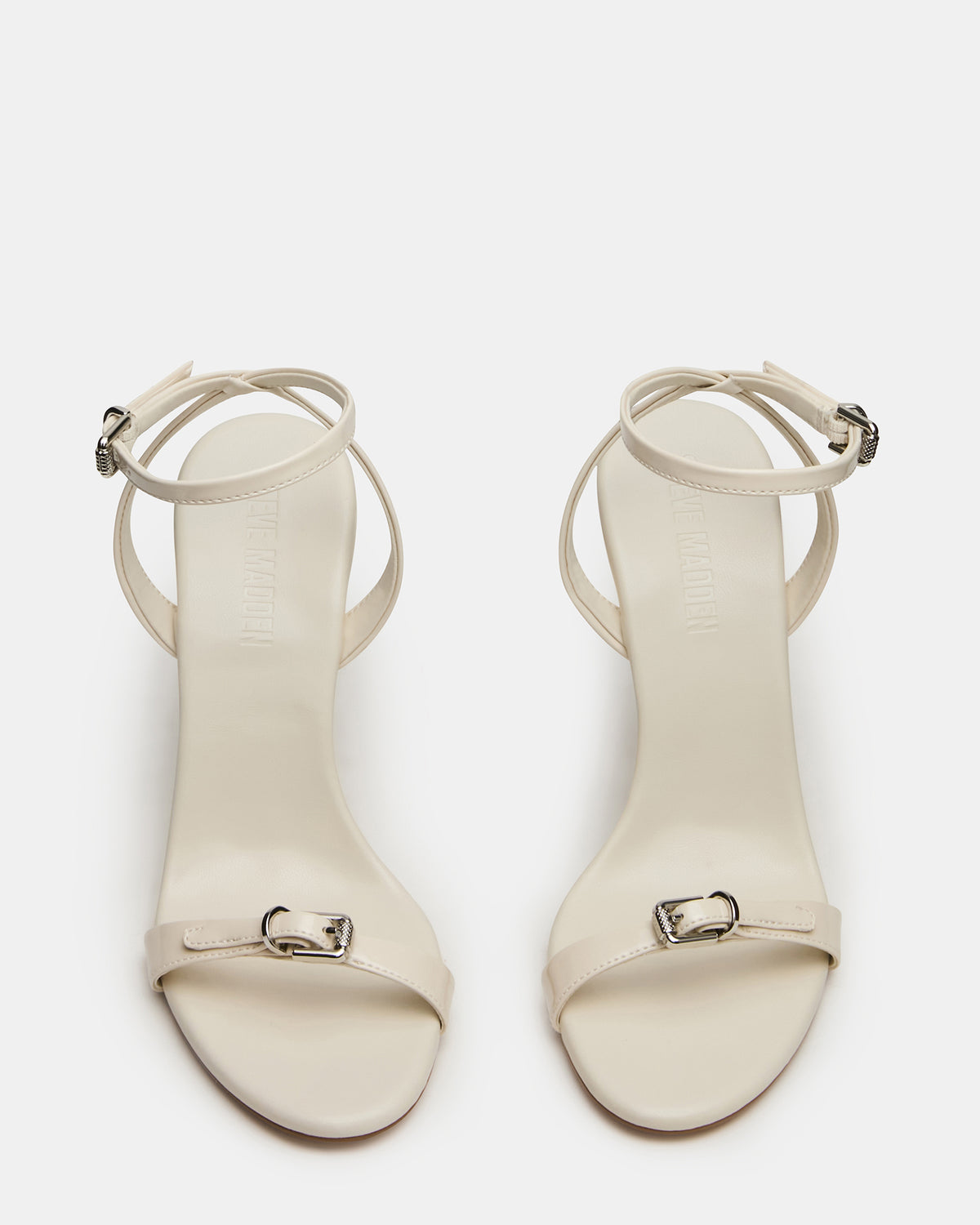 FOXX Bone Patent Strappy Stiletto Open-Toe Women's Heel | Steve Madden Essential