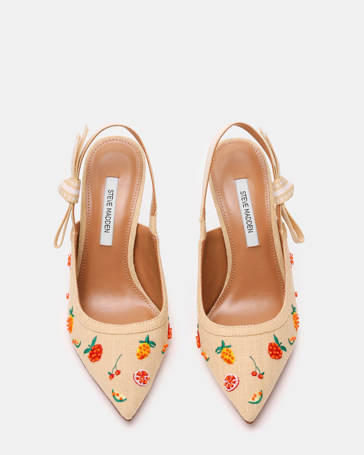 BRI Raffia Fruit Multi Slingback Pump Women's Heel | Steve Madden Top Pick