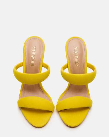 SATURN Yellow Stiletto Mule Women's Heel | Steve Madden Everyday